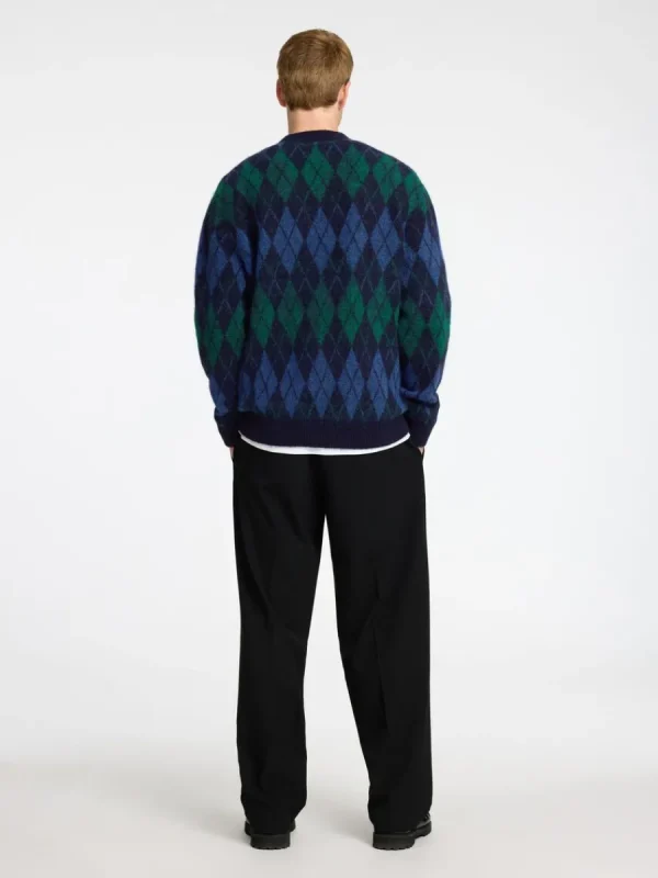 SELECTED ARGYLETRYCK STICKAD KOFTA Blue Best