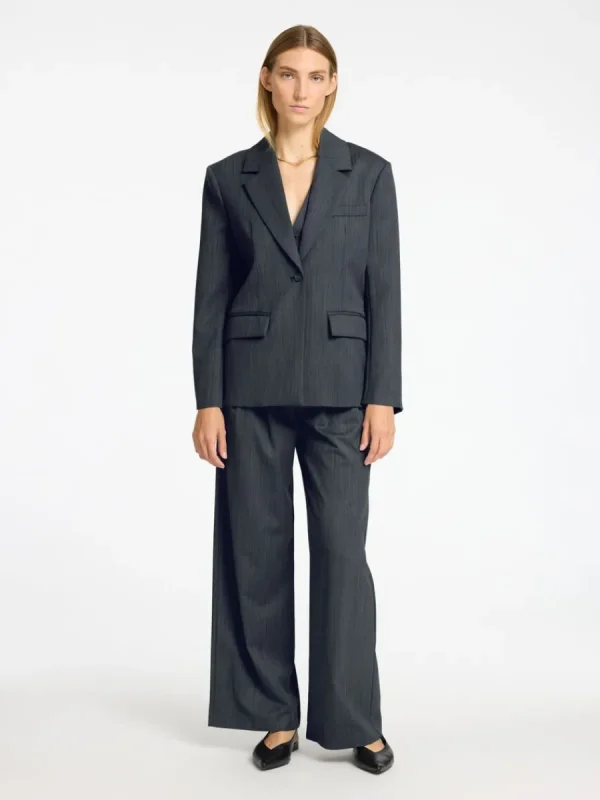 SELECTED ASYMMETRISK ÖVERDIMENSIONERAD KAVAJ Grey Hot
