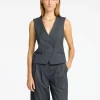 SELECTED ASYMMETRISK VÄST Grey Discount