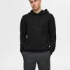 SELECTED AVSLAPPNAD HOODIE Black Cheap