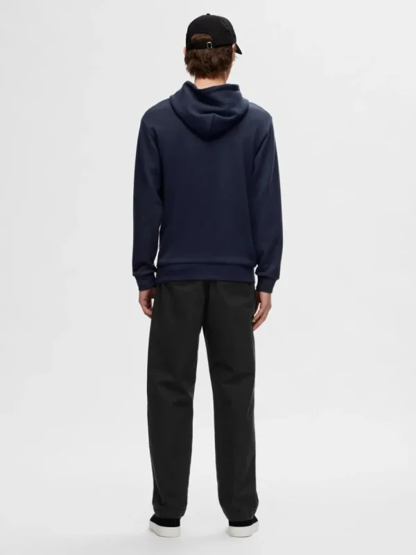 SELECTED AVSLAPPNAD HOODIE Blue Sale