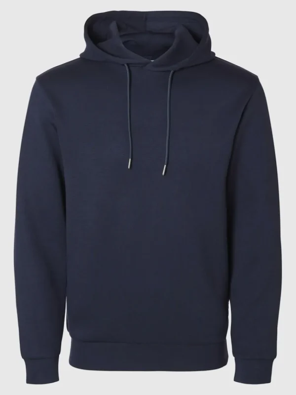 SELECTED AVSLAPPNAD HOODIE Blue Sale