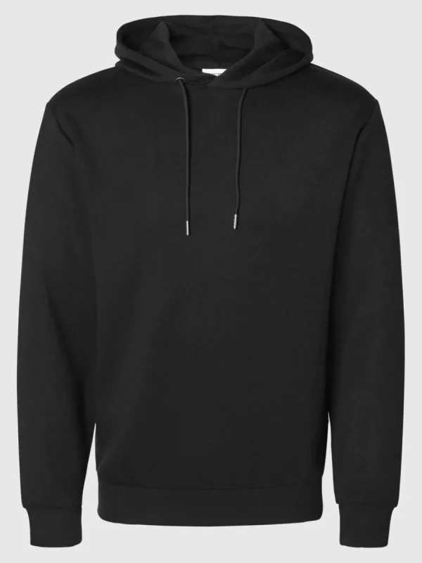SELECTED AVSLAPPNAD HOODIE Black Cheap