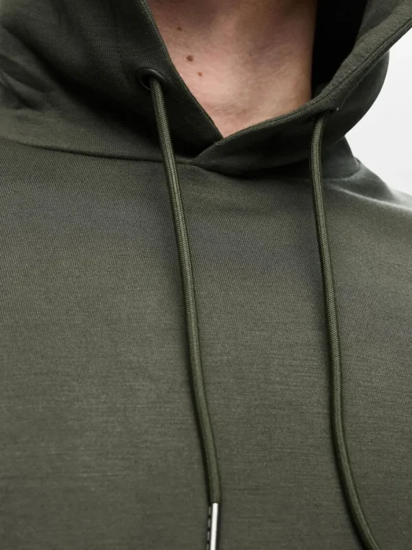 SELECTED AVSLAPPNAD HOODIE Green Outlet