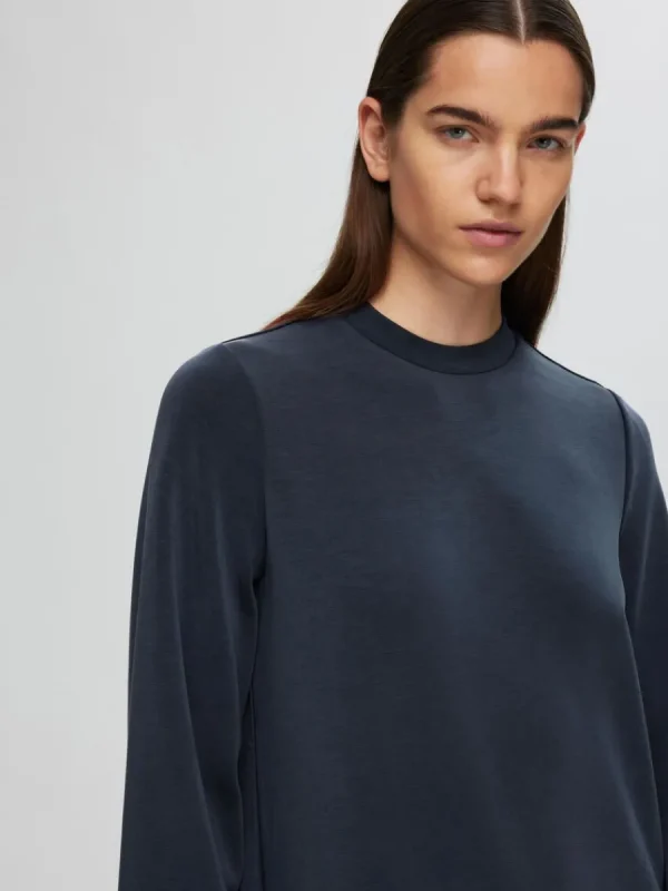SELECTED AVSLAPPNAD MAXIKLÄNNING Blue Flash Sale