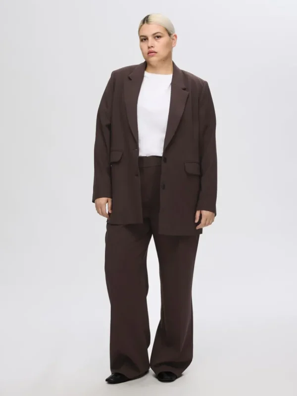 SELECTED AVSLAPPNAD PASSFORM KAVAJ Brown Flash Sale