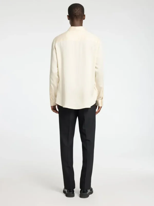 SELECTED AVSLAPPNAD PASSFORM SATINSKJORTA Beige Online