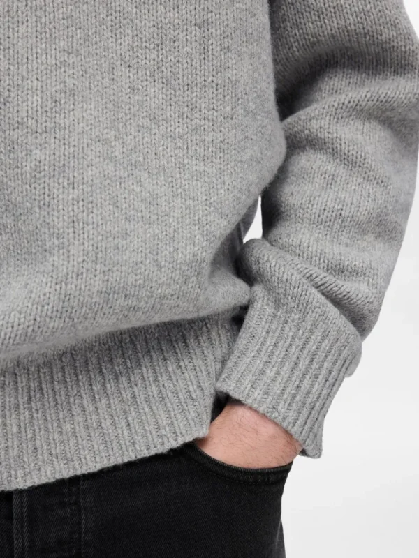 SELECTED AVSLAPPNAD PASSFORM STICKAD TRÖJA Grey Best