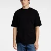 SELECTED AVSLAPPNAD PASSFORM T-SHIRT Black Sale