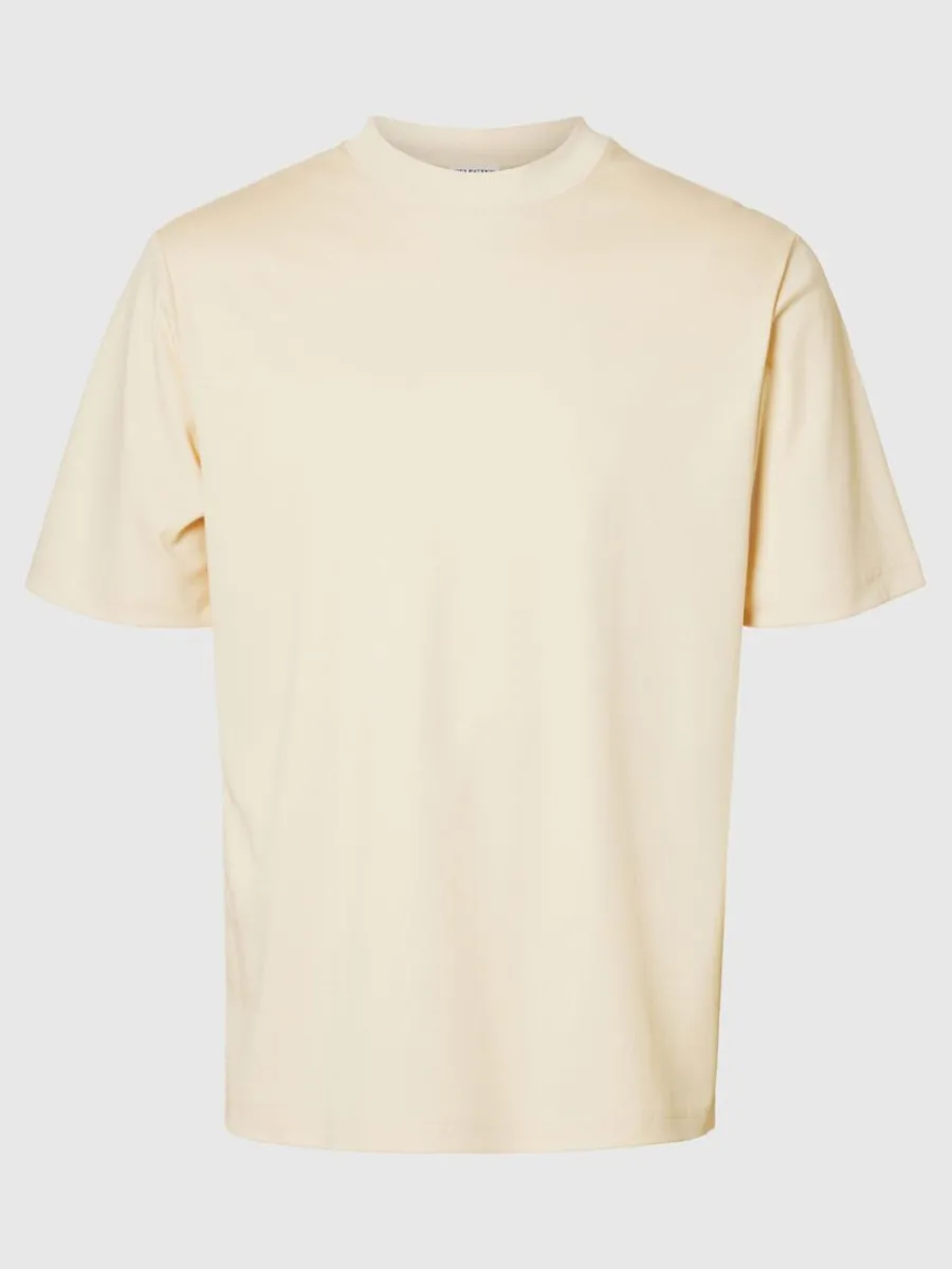 avslappnad_passform_tshir_5.webp SELECTED AVSLAPPNAD PASSFORM T-SHIRT Beige Best Sale