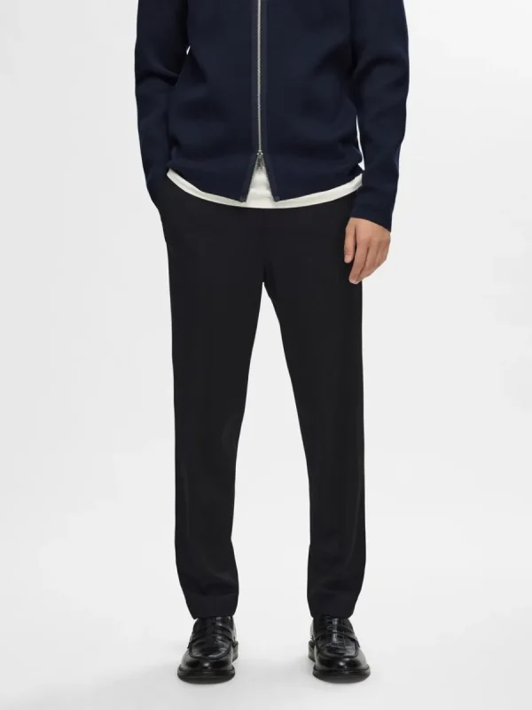 SELECTED AVSMALNANDE SLIM FIT-BYXOR Black Clearance