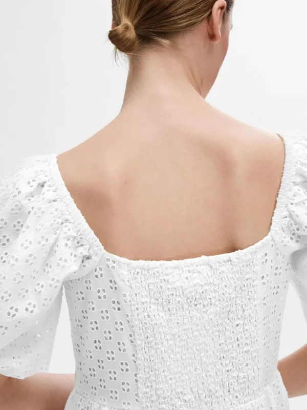 SELECTED BARAXLAD MAXIKLÄNNING White Discount