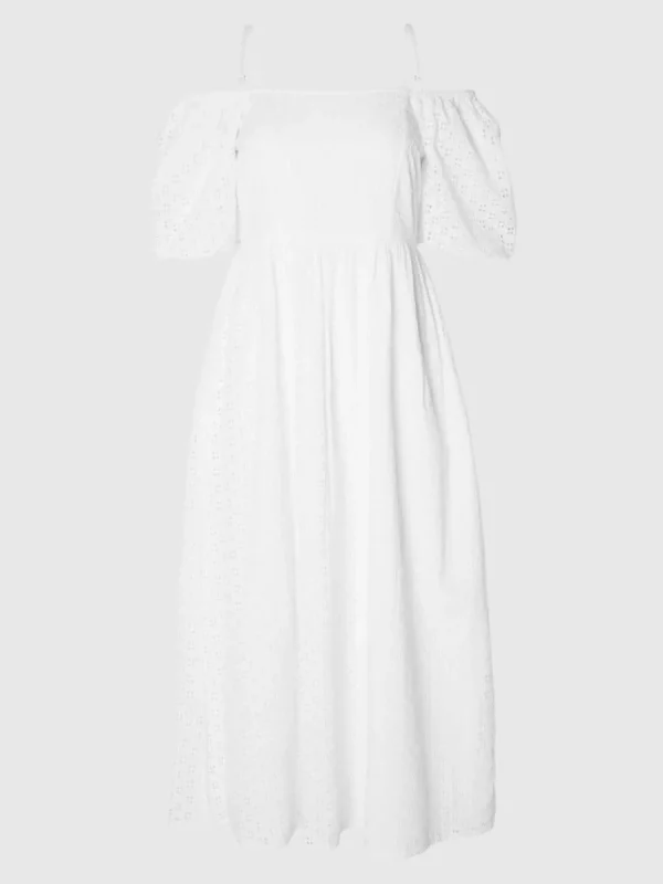 SELECTED BARAXLAD MAXIKLÄNNING White Discount