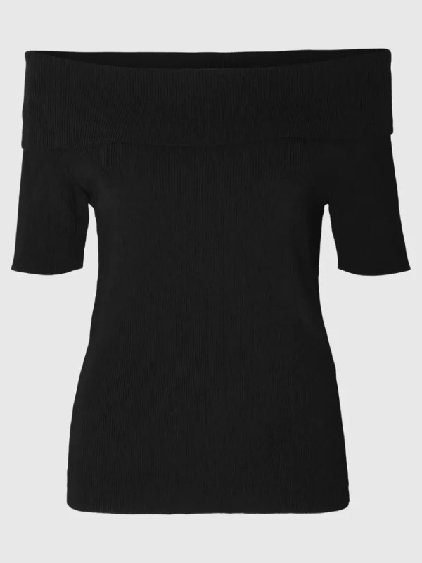 SELECTED BARAXLAD STICKAD TOPP Black New
