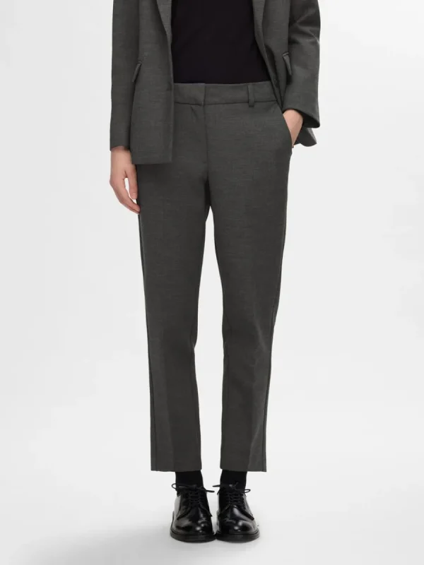 SELECTED BESKURNA AVSMALNANDE BYXOR Grey Hot