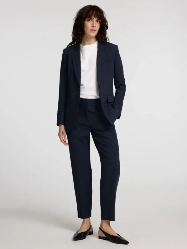 SELECTED BESKURNA AVSMALNANDE BYXOR Blue Shop