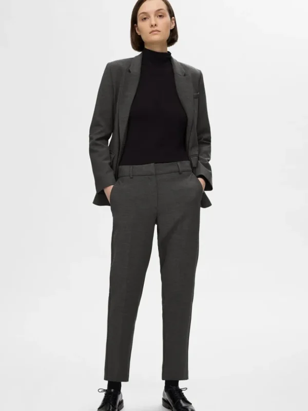 SELECTED BESKURNA AVSMALNANDE BYXOR Grey Hot