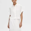 SELECTED BESKURNA KORTÄRMAD SKJORTA White Shop