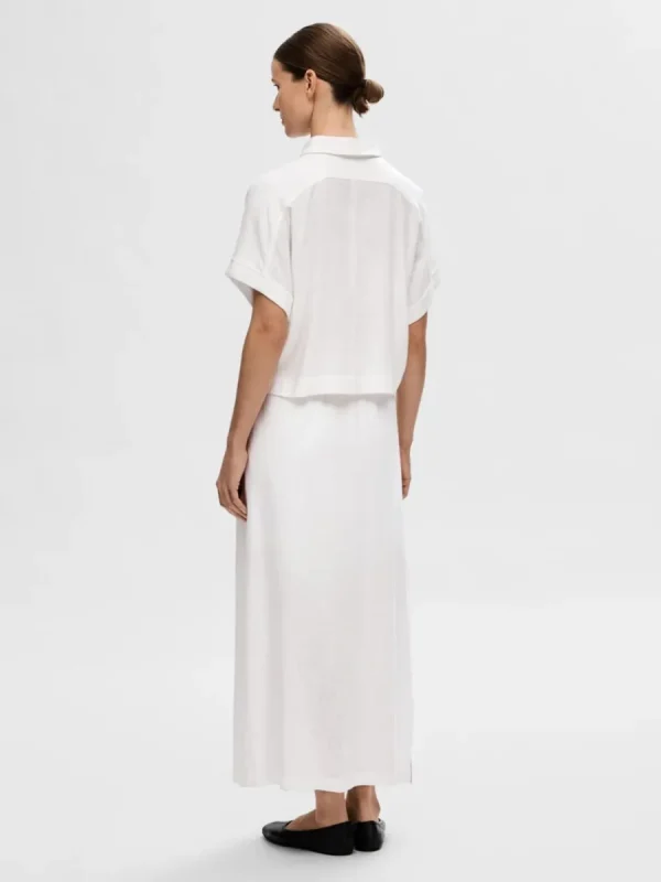 SELECTED BESKURNA KORTÄRMAD SKJORTA White Shop