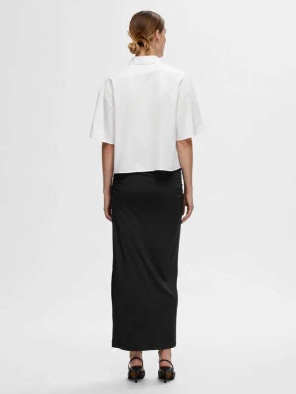 SELECTED BESKURNA KORTÄRMAD SKJORTA White Flash Sale