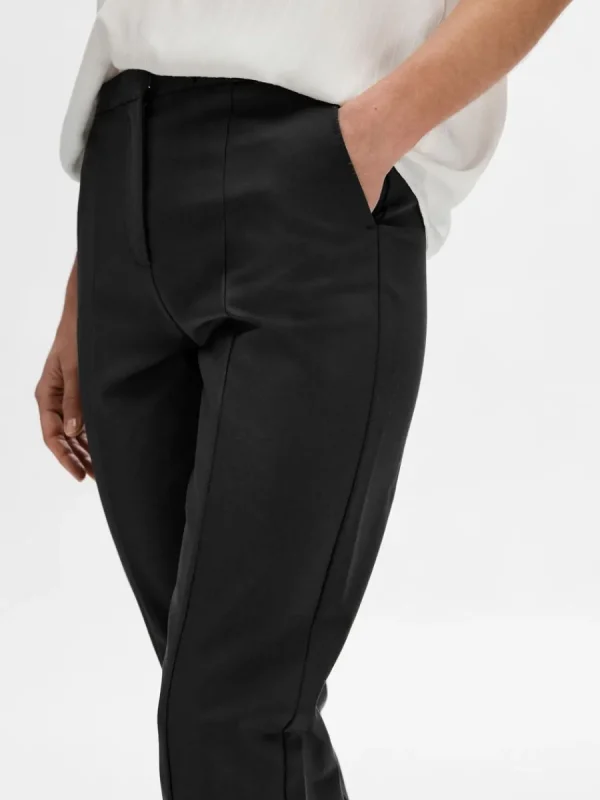SELECTED BESKURNA SLIM FIT-BYXOR Black Hot