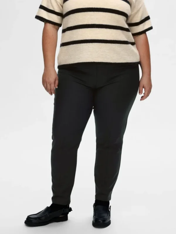 SELECTED BESKURNA SLIM FIT-BYXOR Black Hot