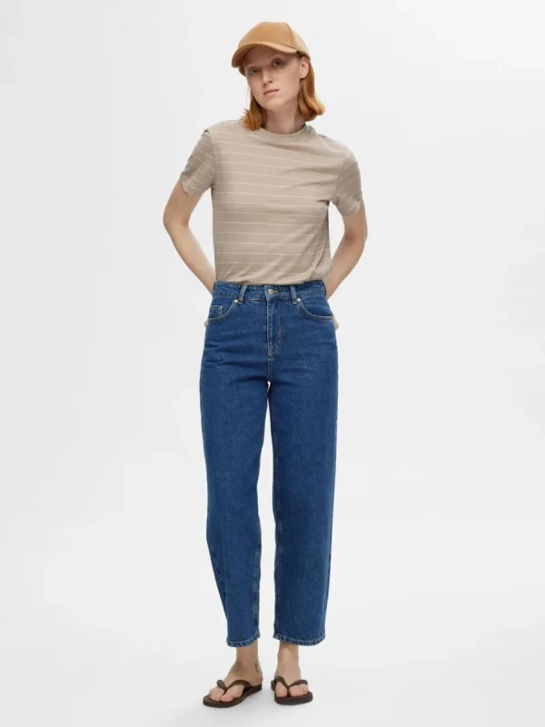 SELECTED BESKURNA STRAIGHT FIT-JEANS Blue Hot