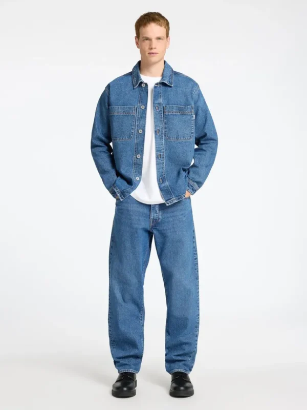 SELECTED BLÅ DENIM ÖVERSKJORTA Blue Hot