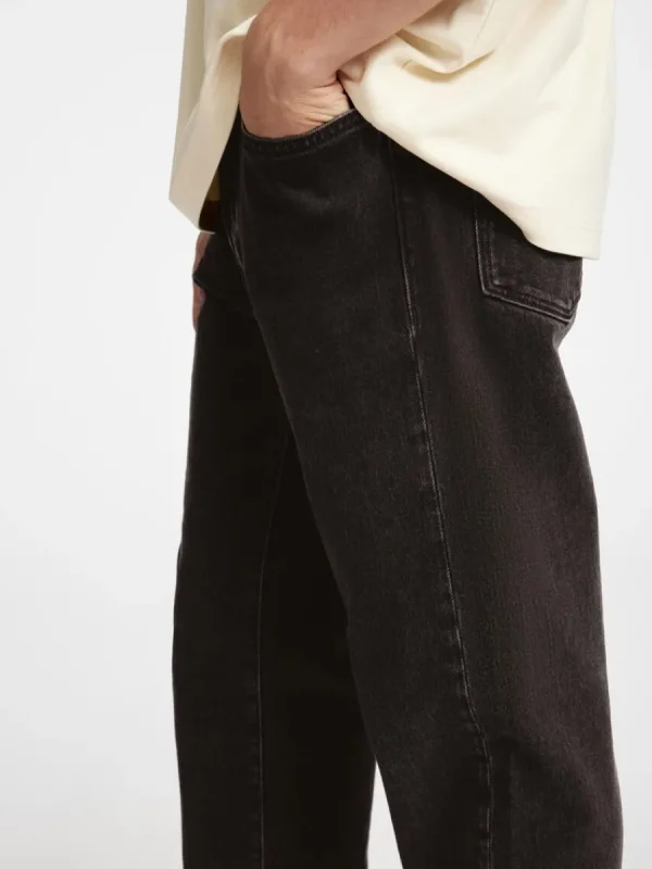 SELECTED 190 AVSMALNANDE JEANS MED NORMAL PASSFORM Black Cheap