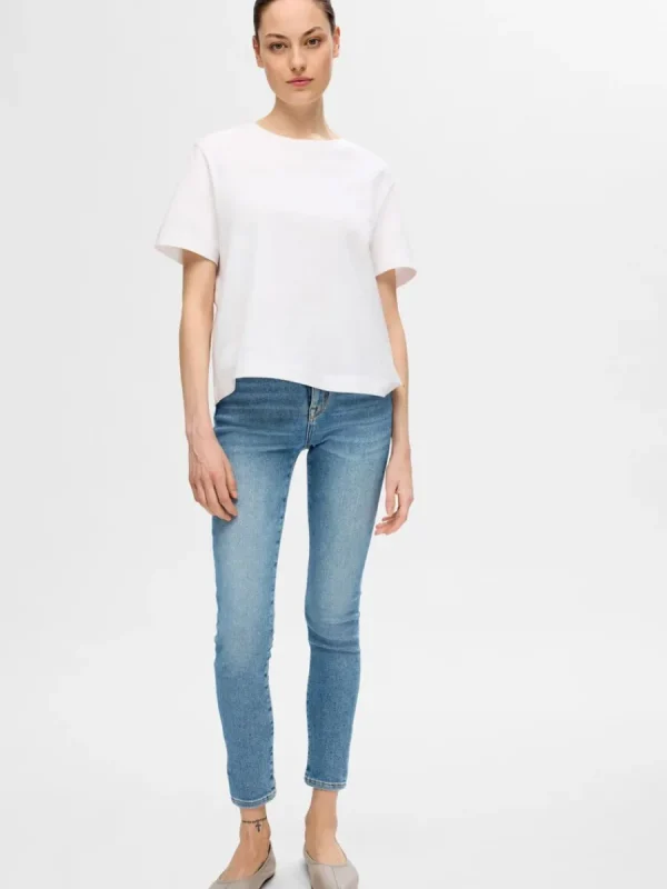 SELECTED BLEKT SKINNY FIT-JEANS Blue Sale