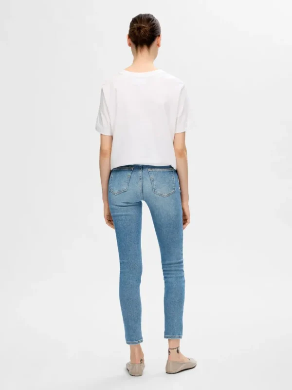 SELECTED BLEKT SKINNY FIT-JEANS Blue Sale