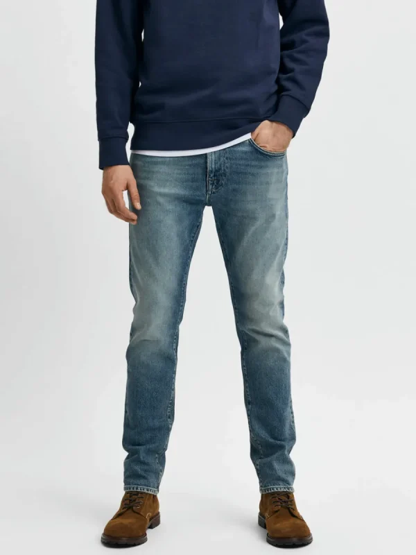 SELECTED BLEKT SLIM FIT-JEANS Blue Flash Sale