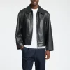 SELECTED BLIXTLÅS LÄDERJACKA Black Clearance