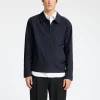 SELECTED BLIXTLÅSFÖRSEDD JACKA Blue Shop