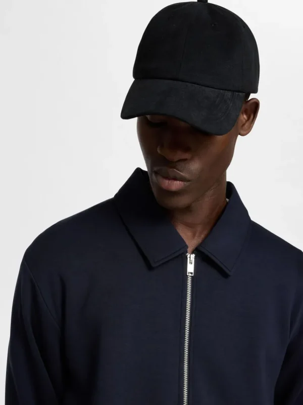 SELECTED BLIXTLÅSFÖRSEDD KOFTA Blue Cheap