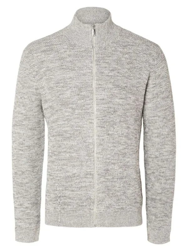 SELECTED BLIXTLÅSFÖRSEDD KOFTA Grey Flash Sale