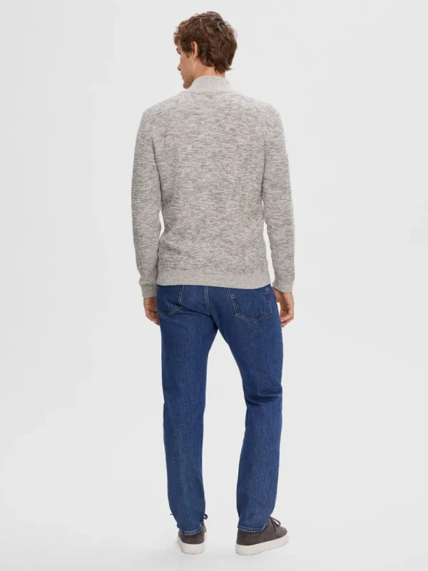 SELECTED BLIXTLÅSFÖRSEDD KOFTA Grey Flash Sale