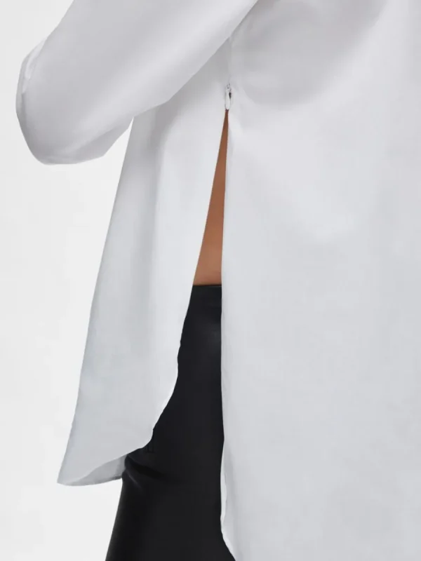 SELECTED BLIXTLÅSFÖRSEDD SKJORTA White Best Sale