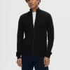 SELECTED BLIXTLÅSSTÄNGNING KOFTA Black Cheap