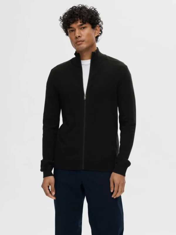 SELECTED BLIXTLÅSSTÄNGNING KOFTA Black Cheap