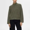 SELECTED BLIXTLÅSSTÄNGNING KOFTA Green Sale