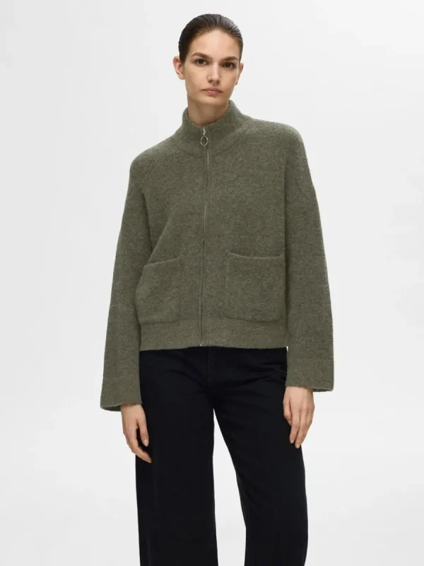 SELECTED BLIXTLÅSSTÄNGNING KOFTA Green Sale
