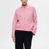SELECTED BLIXTLÅSSTÄNGNING KOFTA Pink Clearance