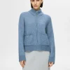 SELECTED BLIXTLÅSSTÄNGNING KOFTA Blue Best Sale