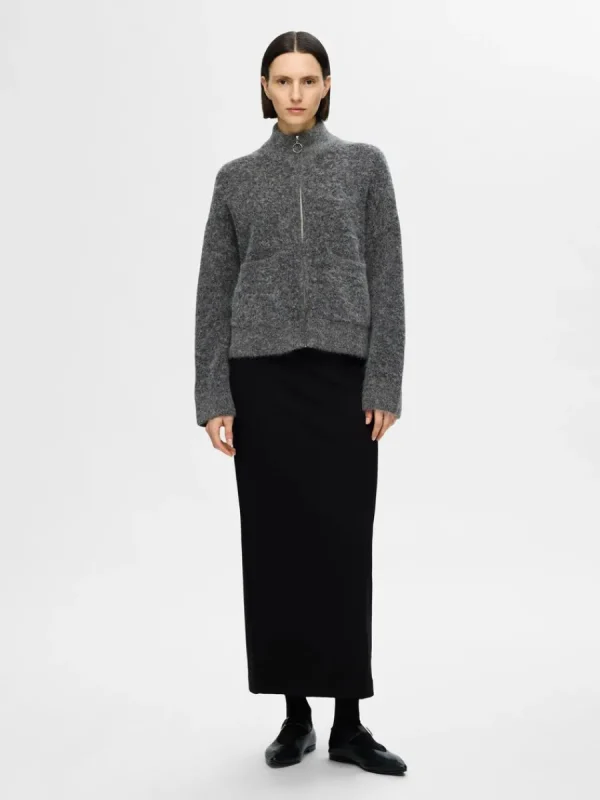 SELECTED BLIXTLÅSSTÄNGNING KOFTA Grey Flash Sale