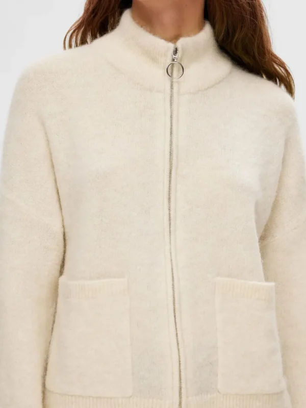 SELECTED BLIXTLÅSSTÄNGNING KOFTA Beige Outlet