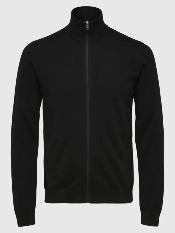SELECTED BLIXTLÅSSTÄNGNING KOFTA Black Cheap