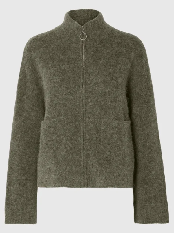 SELECTED BLIXTLÅSSTÄNGNING KOFTA Green Sale