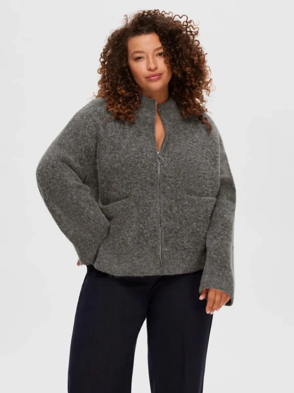 SELECTED BLIXTLÅSSTÄNGNING KOFTA Grey Flash Sale