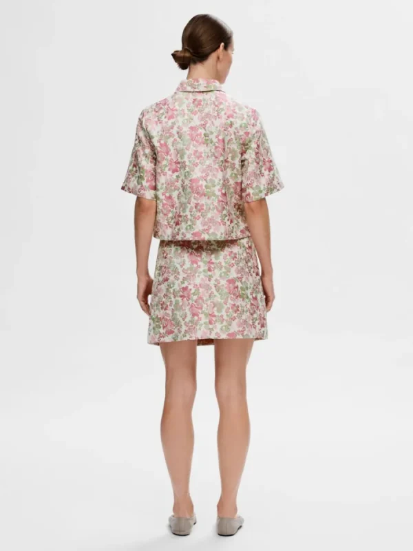 SELECTED BLOMMIG JACQUARD MINIKJOL Coloured Best Sale